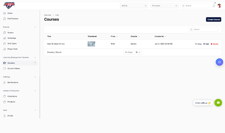 Coach Dashboard