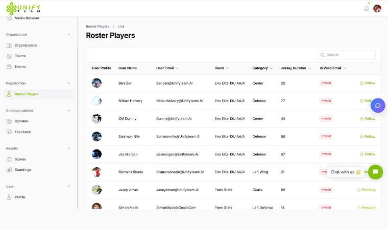 Fan Dashboard